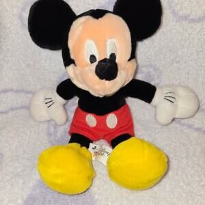 [VINTAGE] Disney World Mickey Mouse Plush Bean Bag NEW WITH TAGS